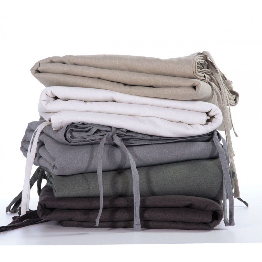 Παπλωματοθήκη Μονή Cotton-Linen Grey 160X220 Nef-Nef Παπλωματοθήκη Μονή Cotton-Linen Grey 160X220 Nef-Nef
