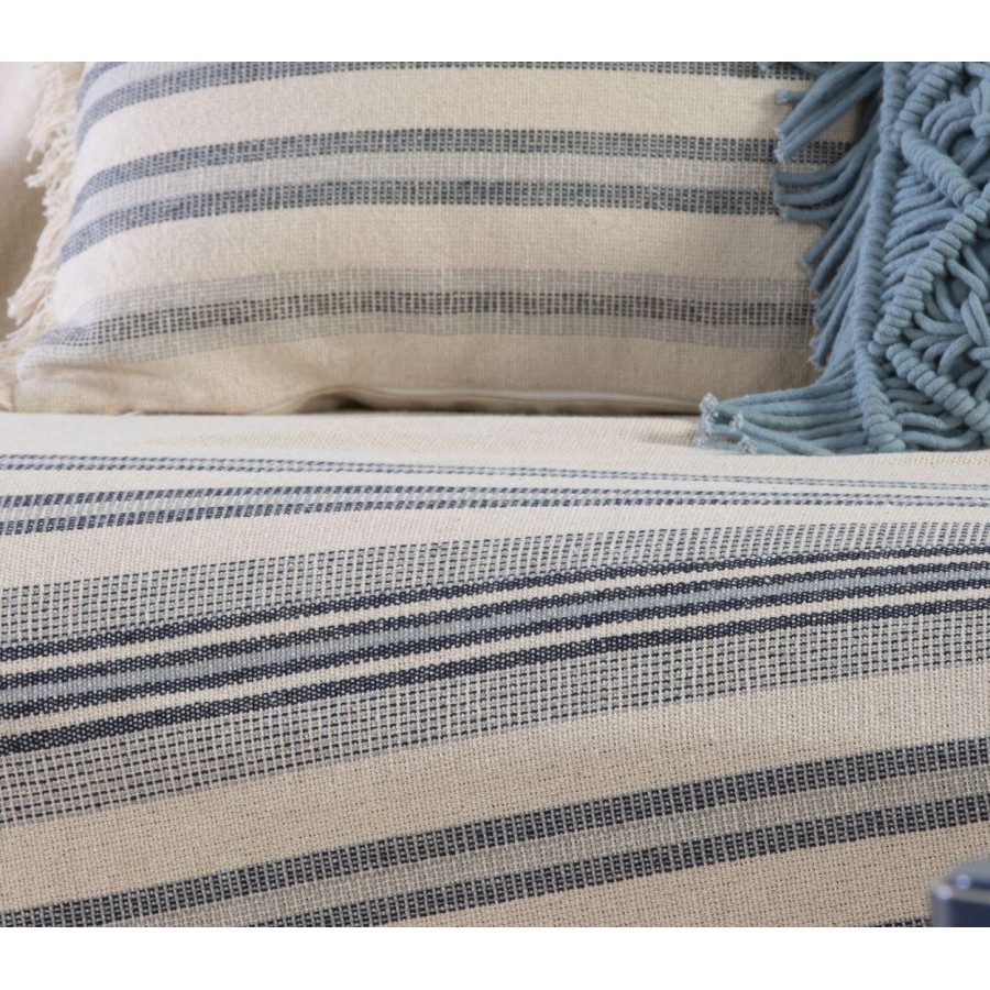 Ριχτάρι Διθέσιου Καναπέ Miles Blue 180X250 White Blue Nef-Nef Ριχτάρι Διθέσιου Καναπέ Miles Blue 180X250 White Blue Nef-Nef