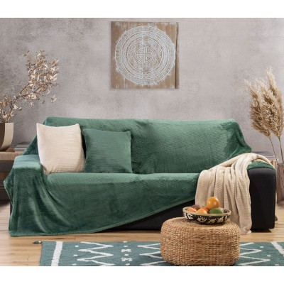 Ριχτάρι Τριθέσιου Καναπέ Cameron-23 Forest Green 180X300 Nef-Nef