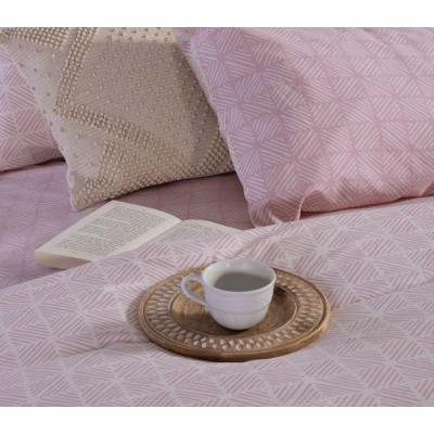 Σετ Σεντόνια Διπλά Colton 200X270 Rose Nef-Nef