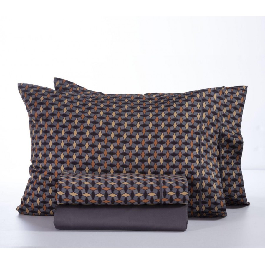 Σετ Σεντόνια Υπέρδιπλα Benjamin-22 Grey 240X270 Nef-Nef