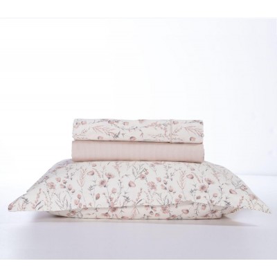 Σετ Σεντόνια Υπέρδιπλα Clemency Ecru 240X270 Nef-Nef