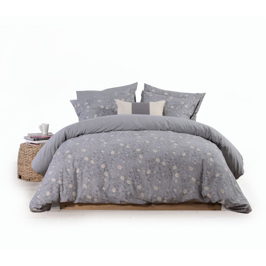 Σετ Σεντόνια Υπέρδιπλα Liliana 23 Grey 240X270 Nef-Nef