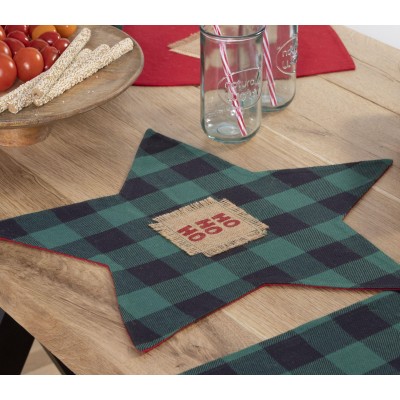 Σουπλά Christmas Time Green-Red 50X50 Nef-Nef