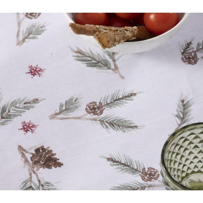 Τραπεζομάντηλο Christmas Tweet White 140X180 Nef-Nef Τραπεζομάντηλο Christmas Tweet White 140X180 Nef-Nef