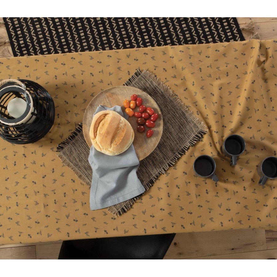 Τραπεζομάντηλο Delilah Mustard 140X140 Nef-Nef