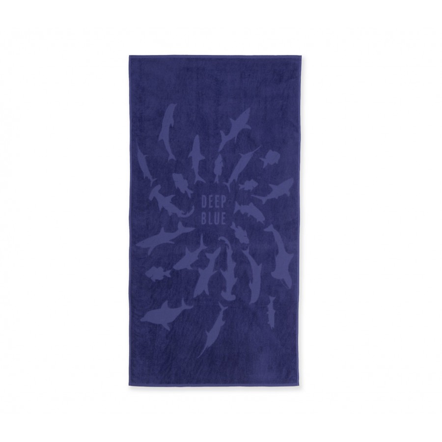 Πετσέτα Θαλάσσης Shark Style Blue 80X160 Nef-Nef