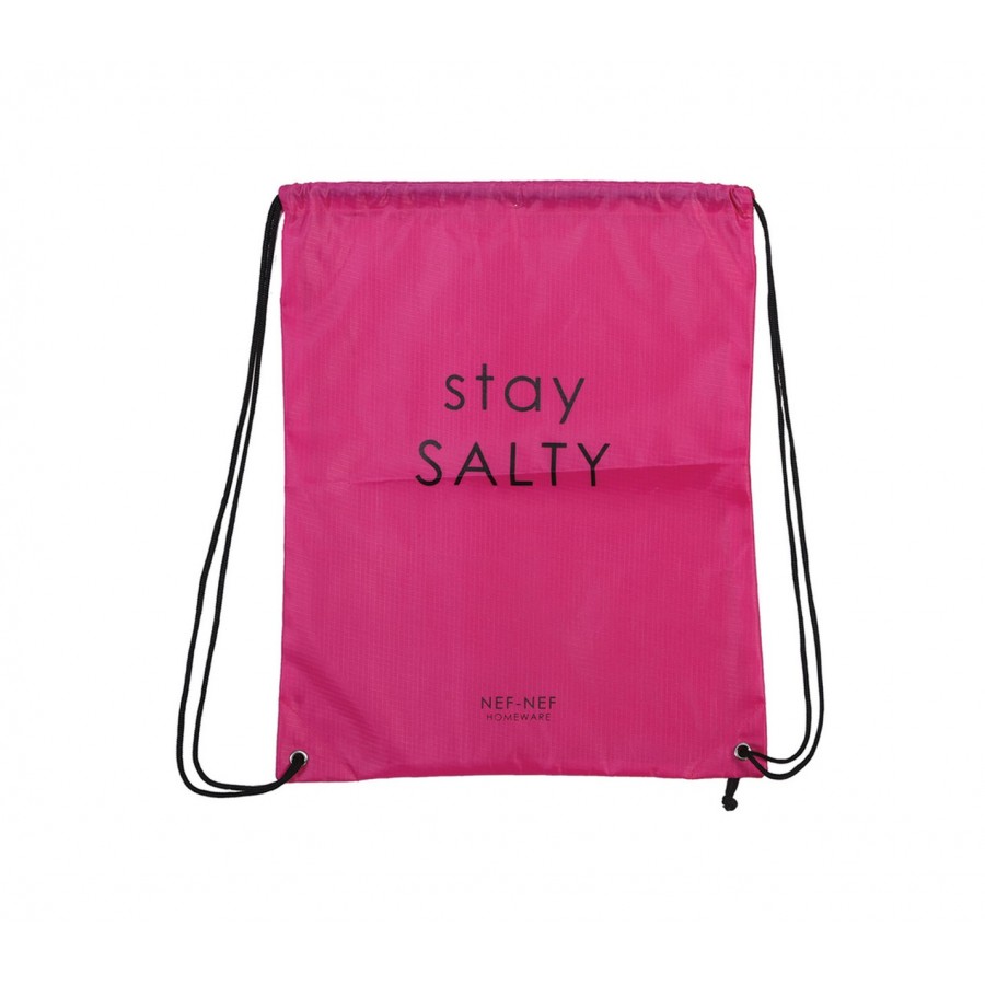 Τσάντα Θαλάσσης Stay Salty Fuchsia 38X46 Nef-Nef