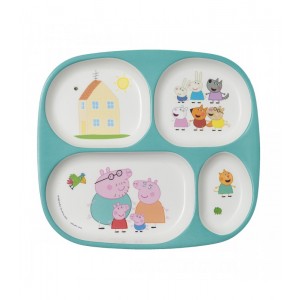ΔΙΣΚΟΣ  ΡΗΧΟΣ ΜΕ 4 ΧΩΡΙΣΜΑΤΑ 21Χ24 PEPPA PIG - PETΙΤ JOUR PARIS