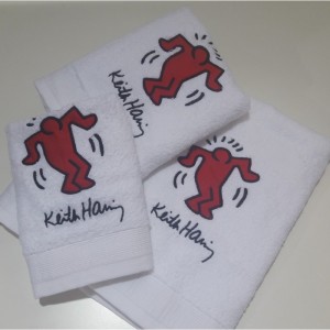 Keith Haring des.12 Πετσέτες σετ 3 τμχ