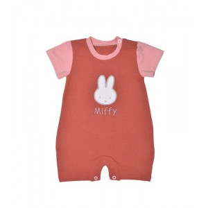 Miffy Des.17 Φορμάκι Καλοκαιρινό Ροζ Σκούρο Με Κέντημα 9-12 Mηνών/74 cm