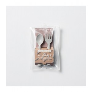 Miniware Des.15 Πιρούνι & Κουτάλι PLA Γκρι-13,5cm