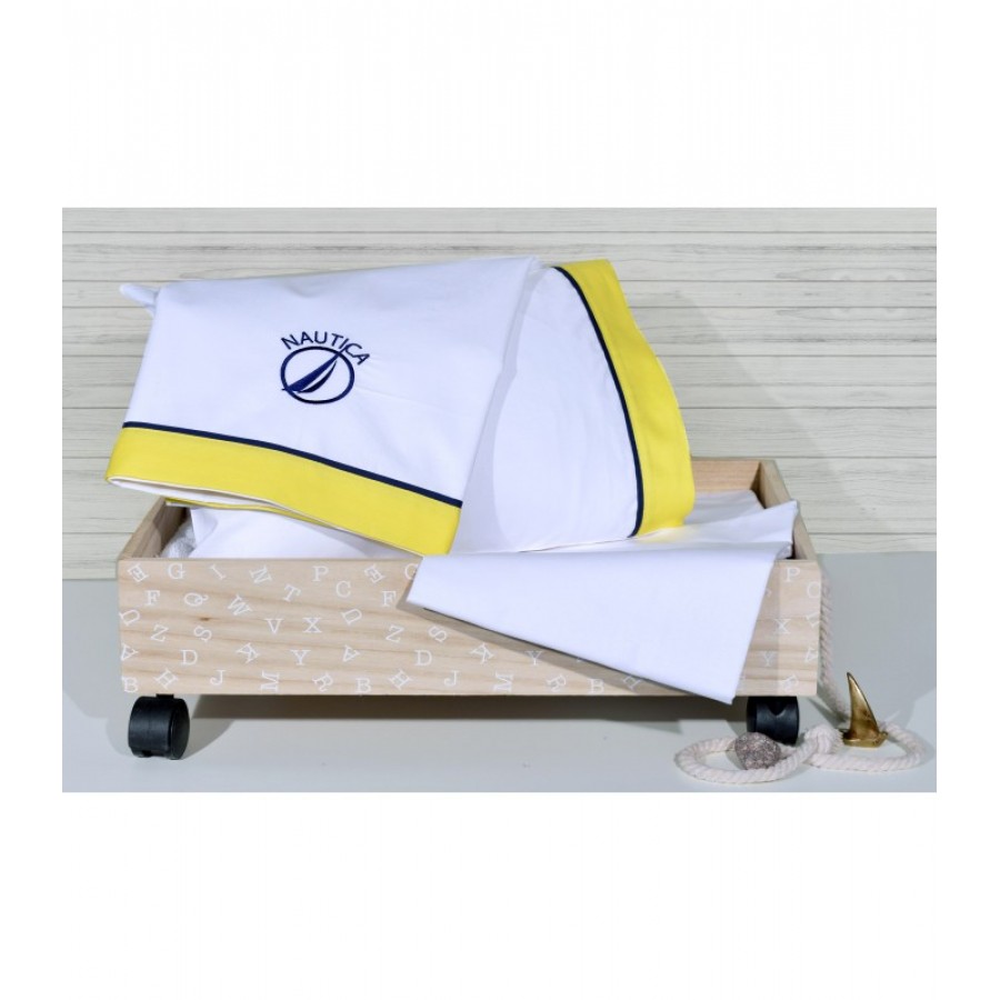 Σεντόνια Κούνιας Σετ 3Τμχ Κίτρινο 110X170 Des.917 Nautica Σεντόνια Κούνιας Σετ 3Τμχ Κίτρινο 110X170 Des.917 Nautica