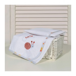 Σελτεδάκι Με Κέντημα Κόκκινο Σαλιγκάρι 50X70 Des. 177 Oliver Baby