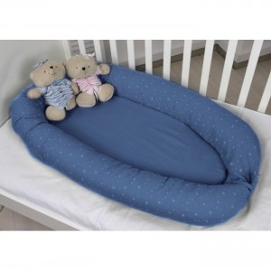 Oliver Baby des.374 Φωλιά διπλής όψης Μπλε 55x95
