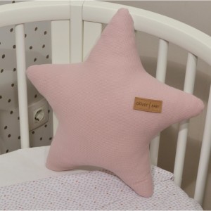 Oliver Baby Des.402 Μαξιλάρι Διακοσμητικό Αστέρι Διπλής Όψης  Σάπιο Μήλο 37x37