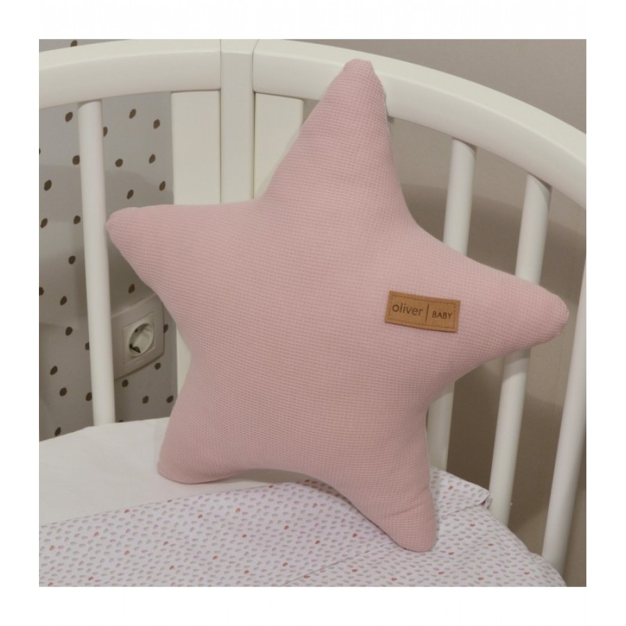 Oliver Baby Des.402 Μαξιλάρι Διακοσμητικό Αστέρι Διπλής Όψης  Σάπιο Μήλο 37x37