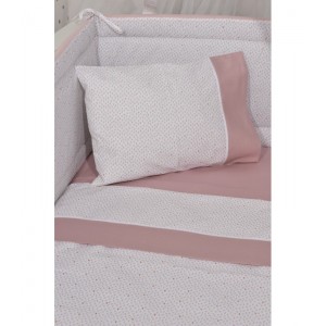 Σεντόνια Κούνιας Σετ 3Τμχ Σάπιο Μήλο 110X170 Des. 402 Oliver Baby