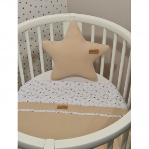 Oliver Baby Des.404 Καλοκαιρινή Κουβέρτα Διπλής Όψης  Μπεζ 75x95