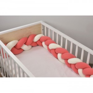 Oliver Baby Des.799 Εκρου-Κοραλί-Κοραλί πλεξούδα ζέρσευ 2μ x 20εκ.