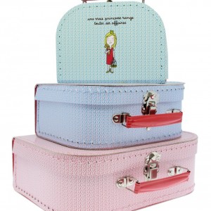 ΣΕΤ 3 ΧΑΡΤΙΝΩΝ ΒΑΛΙΤΣΩΝ PRINCESS PETIT JOUR (16-20-25 cm)