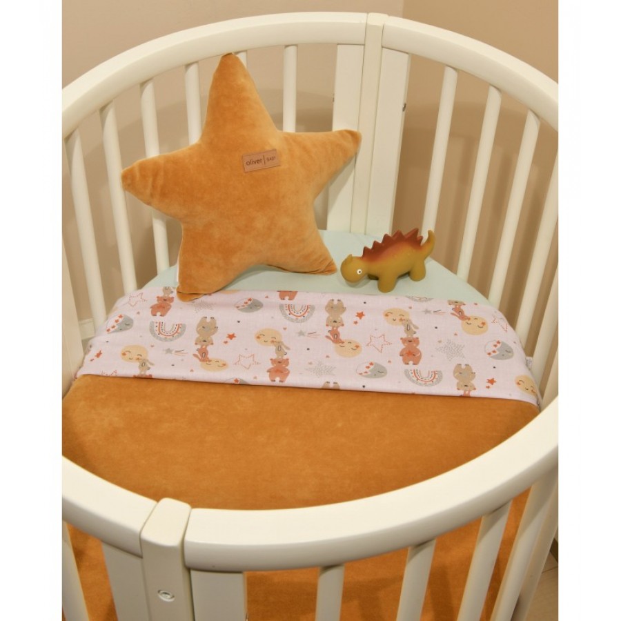 Minky Κουβέρτα Κούνιας Διπλής Όψης 100X140 Des. 410 Oliver Baby