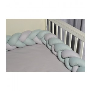 Oliver Baby des 3305 πλεξούδα Μέντα-Γκρι τριπλή Βαμβακερή 20x200