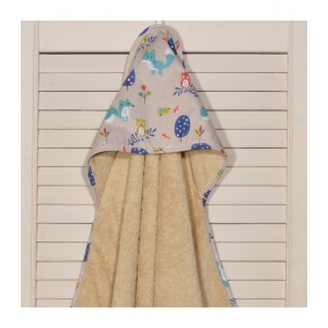 Κάπα Μπεζ 75X75 Des. 186 Oliver Baby