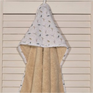 Oliver Baby κάπα μπεζ Σχέδιο 404-1 75χ75 100% βαμβάκι 450grs/sqm Oliver Baby