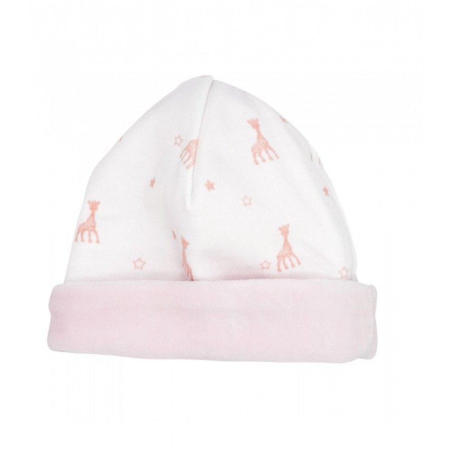 Σκουφάκι Λευκό/Ροζ 0-1 Μηνών Sophie La Giraffe Σκουφάκι Λευκό/Ροζ 0-1 Μηνών Sophie La Giraffe