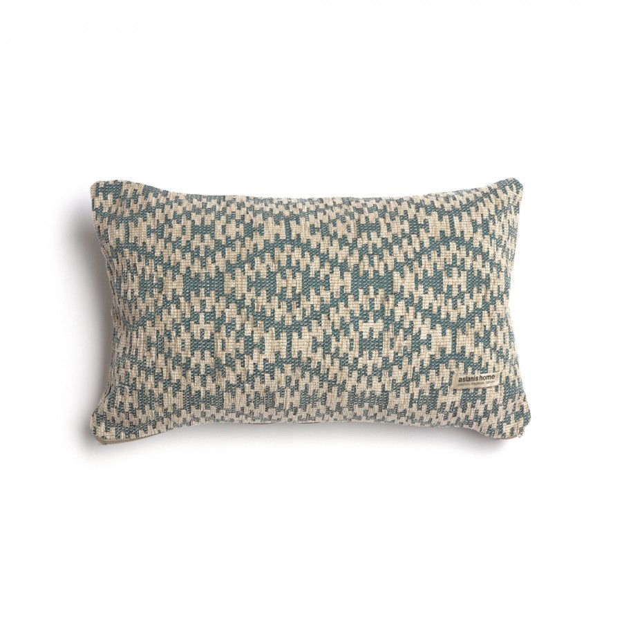 Διακοσμητική Μαξιλαροθήκη Akritas Chenille Jacquard Βεραμάν/Σπαγγί Classic 30X50 Aslanis Home