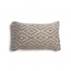 Διακοσμητική Μαξιλαροθήκη Akritas Chenille Jacquard Γκρι/Μπρονζέ Classic 30X50 Aslanis Home
