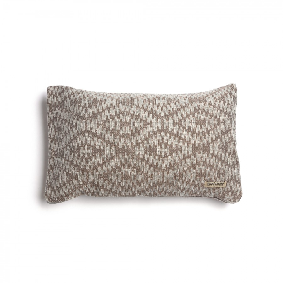Διακοσμητική Μαξιλαροθήκη Akritas Chenille Jacquard Γκρι/Μπρονζέ Classic 30X50 Aslanis Home