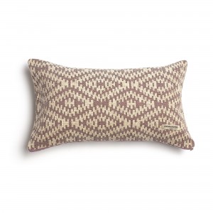 Διακοσμητική Μαξιλαροθήκη Akritas Chenille Jacquard Σάπιο Μήλο/Μπεζ Classic 30X50 Aslanis Home