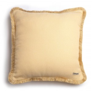 Διακοσμητική Μαξιλαροθήκη Atheras Jacquard Ώχρα Trimming 60X60 Aslanis Home