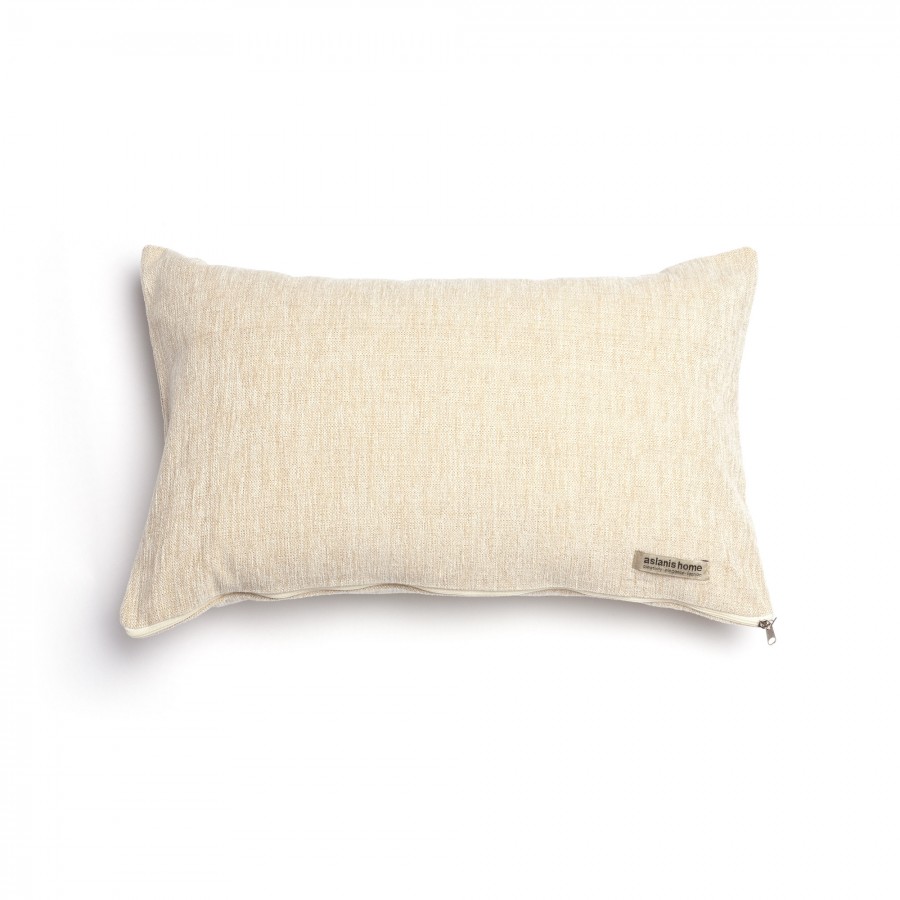Διακοσμητική Μαξιλαροθήκη Four Seasons Chenille Άμμου Classic 30X50 Aslanis Home