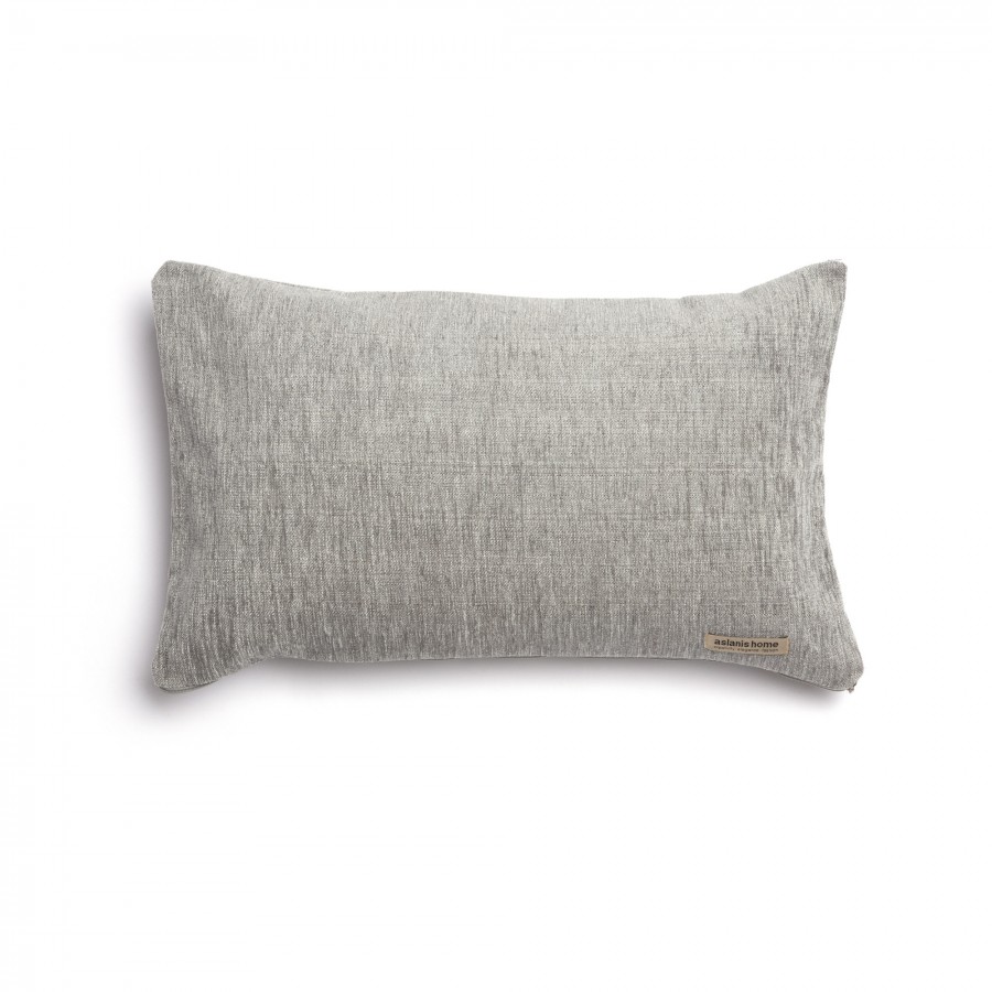 Διακοσμητική Μαξιλαροθήκη Four Seasons Chenille Γκρι Classic 30X50 Aslanis Home