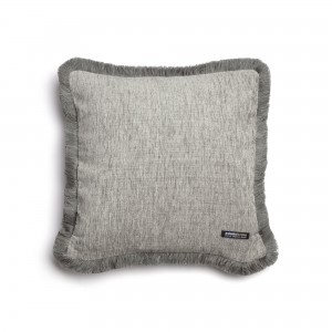 Διακοσμητική Μαξιλαροθήκη Four Seasons Chenille Γκρι Trimming 45X45 Aslanis Home