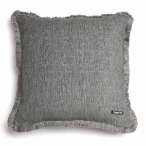 Διακοσμητική Μαξιλαροθήκη Four Seasons Chenille Γραφίτης Trimming 60X60 Aslanis Home