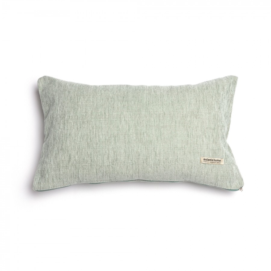 Διακοσμητική Μαξιλαροθήκη Four Seasons Chenille Μέντα Classic 30X50 Aslanis Home