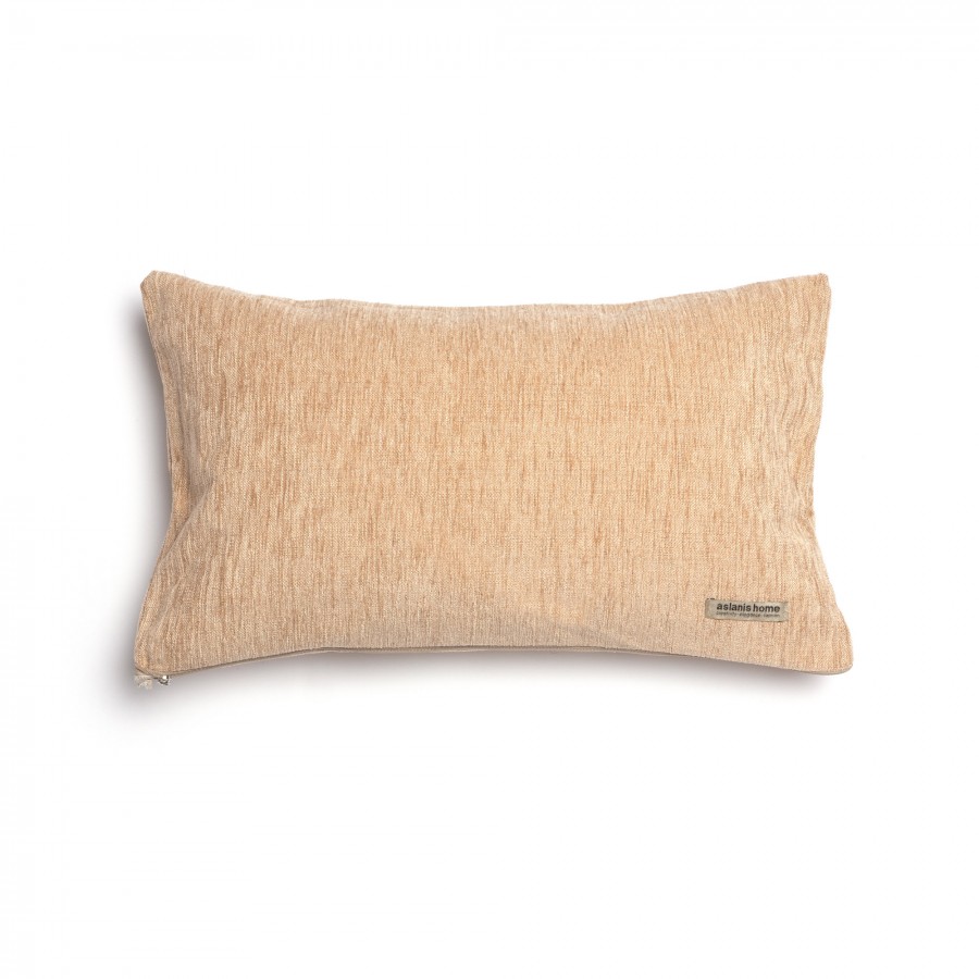 Διακοσμητική Μαξιλαροθήκη Four Seasons Chenille Μπεζ Classic 30X50 Aslanis Home