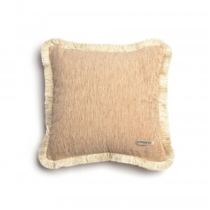Διακοσμητική Μαξιλαροθήκη Four Seasons Chenille Μπεζ Trimming 45X45 Aslanis Home