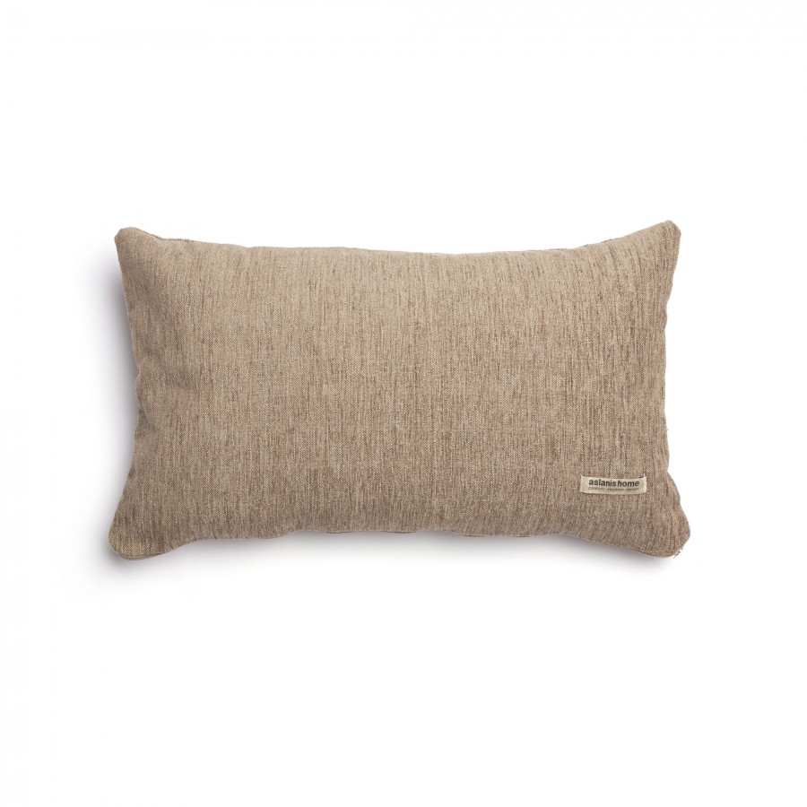 Διακοσμητική Μαξιλαροθήκη Four Seasons Chenille Μπεζ/Καφέ Classic 30X50 Aslanis Home