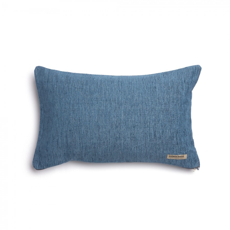 Διακοσμητική Μαξιλαροθήκη Four Seasons Chenille Μπλε Classic 30X50 Aslanis Home
