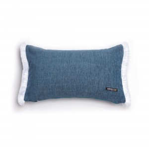 Διακοσμητική Μαξιλαροθήκη Four Seasons Chenille Μπλε Trimming 30X50 Aslanis Home