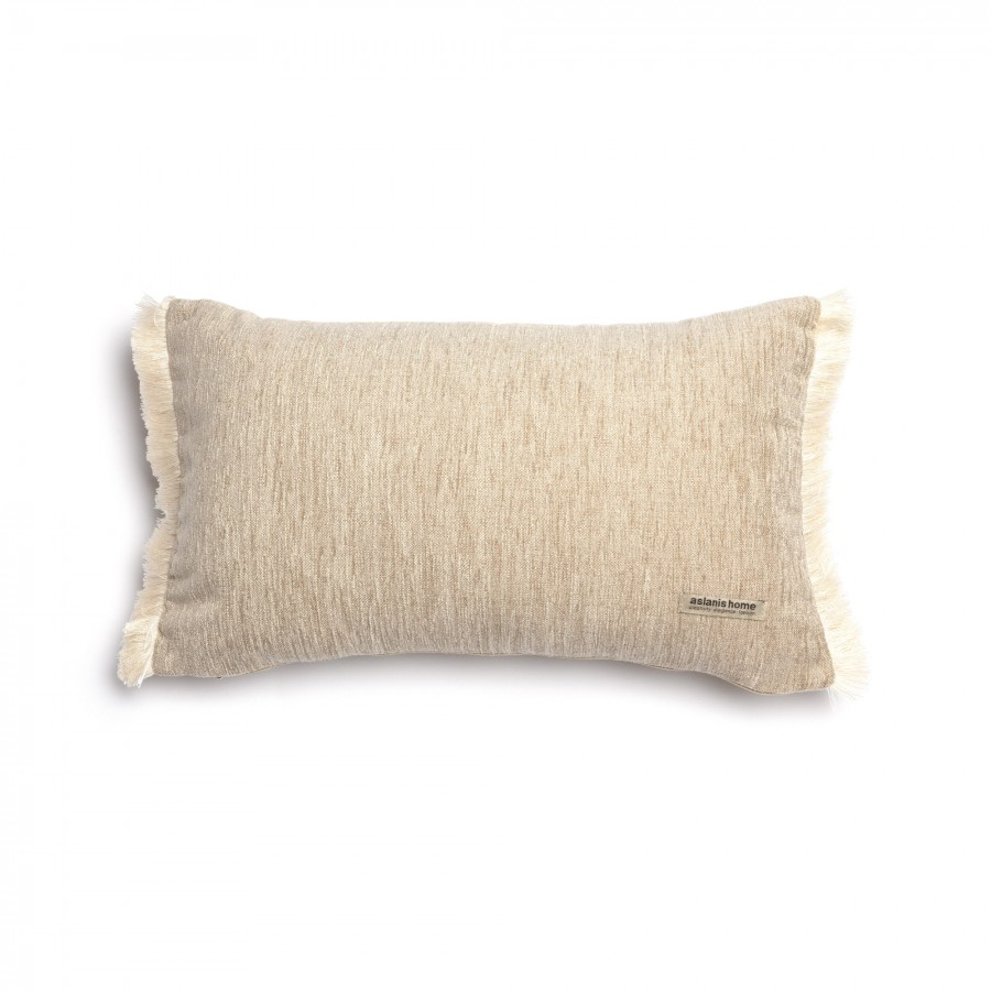 Διακοσμητική Μαξιλαροθήκη Four Seasons Chenille Σπαγγί Trimming 30X50 Aslanis Home