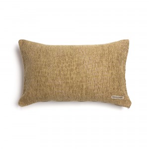 Διακοσμητική Μαξιλαροθήκη Ismaros Chenille Jacquard Λαδί/Μπεζ Classic 30X50 Aslanis Home