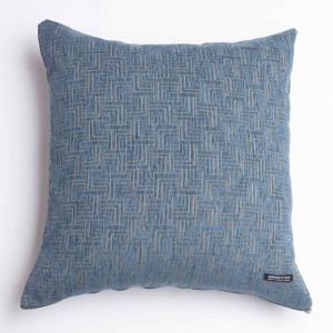 Διακοσμητική Μαξιλαροθήκη New Maze Chenille Jacquard Μπλε Classic 60X60 Aslanis Home