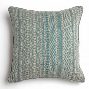 Διακοσμητική Μαξιλαροθήκη Olympos Chenille Jacquard Βεραμάν/Μπεζ Ραφή Γκάνς 60X60 Aslanis Home