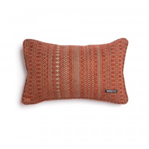 Διακοσμητική Μαξιλαροθήκη Olympos Chenille Jacquard Εκάι/Μπεζ Ραφή Γκάνς 30X50 Aslanis Home